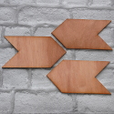 Set of 3 Plywood Arrow Signs