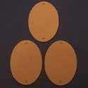 Set of 3 Oval Shapes with 2 holes for Hanging & Decorating