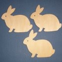 Set of 3 rabbit shapes
