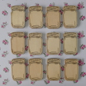 Pack of 10 Natural Wooden Jam Jar Card Topper Embellishments