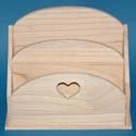 Heart letter rack (pine)