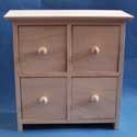 Set of 4 Rustic Drawers