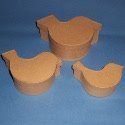 Paper Mache Hexagonal Basket ( set of 2)