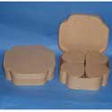 Box of 4 Heart Shape Papier Mache Boxes