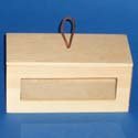 Rectangular Box with glass window (pine)