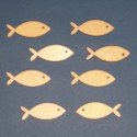 Set of 8 fish shapes Plywood