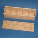 Spice Box with 5 compartments and drop on lid