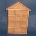 House Shaped Shelf Unit with 12 compartments