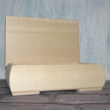 Rectangular Limewood Box with hinged lid & feet