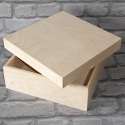 New Small Square Box (Drop on lid) Plywood