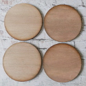 Set of 4 Plywood Round Coasters