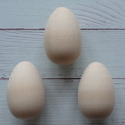 Set of 3 Beech Wooden Eggs