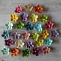 Pack of 28 assorted colour paper flower, as shown