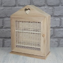 Egg Box for 6 eggs on 2 shelves, painted wire mesh door with magnetic catch