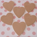 MDF Heart Shape (set of 6)