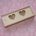 Box with 2 Hearts & Sliding Lid