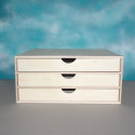 3 Drawer Plywood Scrapbooking Chest (takes 30x30 paper)