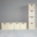Mini chest of 4 drawers to hang or stand