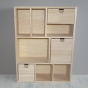 Chest of Drawers Storage box with 3 drawers & 6 compartments