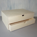 Mini Plywood Chest of 2 drawers takes A4 paper