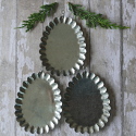 Set of 3 Vintage Style Metal Hanging Decorations