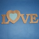 LOVE Photo Frame with Glass Window