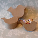 Set of 3 Bird Shaped Papier Mache Boxes