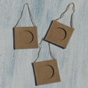 Set of 3 Papier Mache Frames with Round Window (as shown)