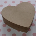 Heart Shaped Papier Mache Box