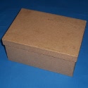 Paper Mache rectangular box with drop on lid