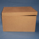 Papier Mache Recangular Box with drop on lid
