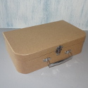 Papier Mache Suitcase with metal clasp & handle