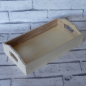 Small Wooden Tray with cut out handles