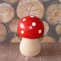 Painted Wooden Toadstool with Round top ex. large