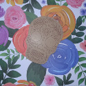 MDF Skull Plaque with laser cut design to colour, small