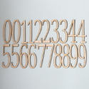 Set of 20 Plywood Numbers 10cm h (2 sets of 0-9)