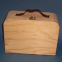 Suitcase with Hinges, Clasp and Handle