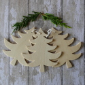 Set of 3 wooden Christmas trees