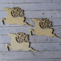 Set of 3 reindeer shapes