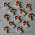 Pack of 12 Wooden Father Christmas Shapes