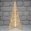 Plywood Christmas Tree Barok in scrolls design in 2 parts to slot together